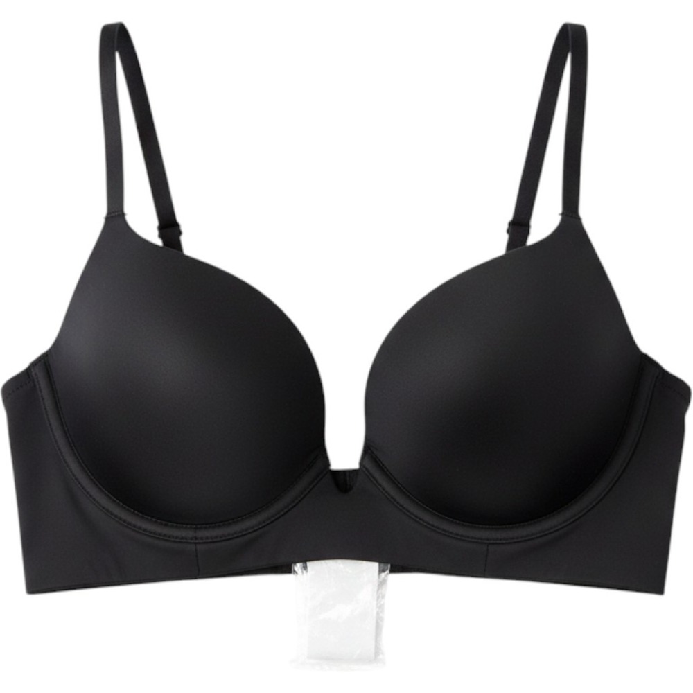 SKIMS Deep Plunge Shapewear Bra Women XL Onyx Black Convertible Straps Deep V
